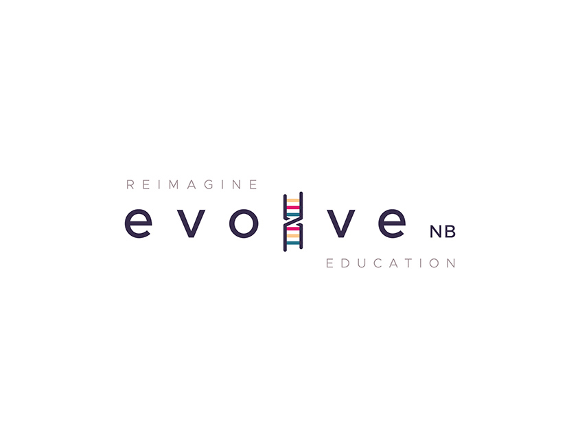 Branding concept for Evolve NB